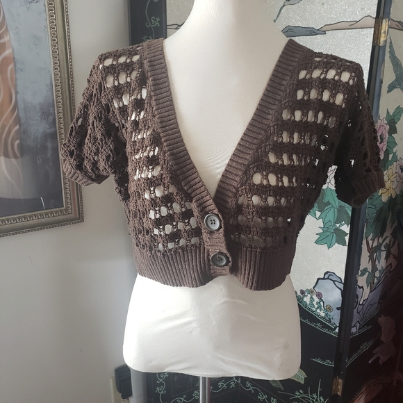 Crochet Bolero Cardigan - Picture 1 of 3